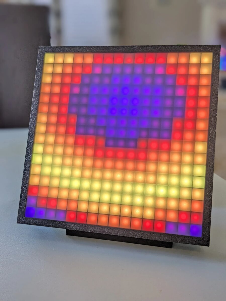 16x16 LED Matrix Frame with Diffuser Grid