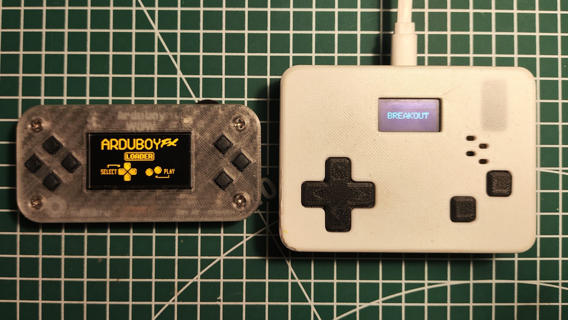 Сравнение приставки на LGT8F328P и Arduboy WOW